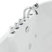 Empava 67" Freestanding Oval Whirlpool Bathtub with Faucet, EMPV-67AIS17 Empava