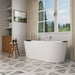Empava 67" Freestanding Whirlpool Bathtub with Faucet, EMPV-67AIS01 Empava