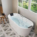 Empava 67" Freestanding Whirlpool Bathtub with Faucet, EMPV-67AIS01 Empava