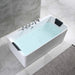 Empava 67" Freestanding Whirlpool Acrylic Bathtub with Faucet, EMPV-67AIS03 Empava