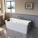 Empava 67" Freestanding Whirlpool Acrylic Bathtub with Faucet, EMPV-67AIS03 Empava