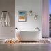 Empava 67" Freestanding Oval Whirlpool Acrylic Bathtub with Faucet, EMPV-67AIS05 Empava