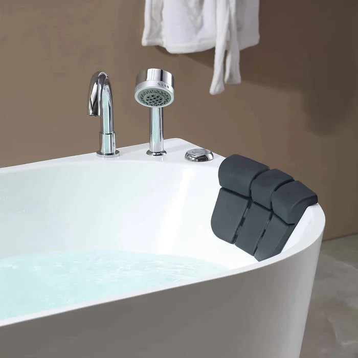 Empava 67" Freestanding Whirlpool Bathtub with Faucet, EMPV-67AIS07 Empava