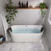 Empava 67" Freestanding Whirlpool Bathtub with Faucet, EMPV-67AIS07 Empava