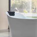 Empava 67" Freestanding Oval Whirlpool Bathtub with Faucet, EMPV-67AIS09 Empava