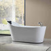 Empava 67" Freestanding Oval Whirlpool Bathtub with Faucet, EMPV-67AIS09 Empava