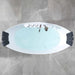 Empava 67" Freestanding Hourglass Whirlpool Bathtub with Faucet, EMPV-67AIS10 Empava