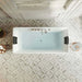 Empava 67" Freestanding Flat Bottom Whirlpool Bathtub with Faucet, EMPV-67AIS16 Empava