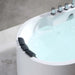 Empava 67" Freestanding Oval Whirlpool Bathtub with Faucet, EMPV-67AIS17 Empava