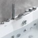 Empava 67" Modern Alcove Whirlpool Bathtub with Center Drain and LED Lights, EMPV-67JT408LED Empava