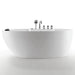 Empava 71" Freestanding Oval Whirlpool Bathtub with Faucet, EMPV-71AIS14 Empava