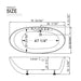 Empava 71" Freestanding Oval Whirlpool Bathtub with Faucet, EMPV-71AIS14 Empava