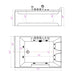 Empava 72" Modern Alcove Whirlpool 2-Person Bathtub with Left Drain and LED Lights, EMPV-72JT367LED Empava