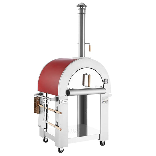 Empava Outdoor Wood Fired Pizza Oven in Italian Red, EMPV-PG06 Empava