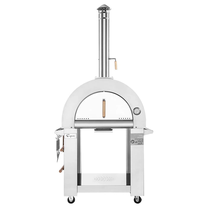 Empava Outdoor Wood Fired Pizza Oven in Stainless Steel, EMPV-PG01 Empava