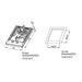 Empava 67" Modern Alcove Combination Massage Thermostatic LED Bathtub with Left Drain, EMPV-67JT351LED Empava