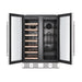 Empava 24" 20 Bottle and 78 Can Dual Zone Wine Cooler & Beverage Fridge, EMPV-BR03D Empava