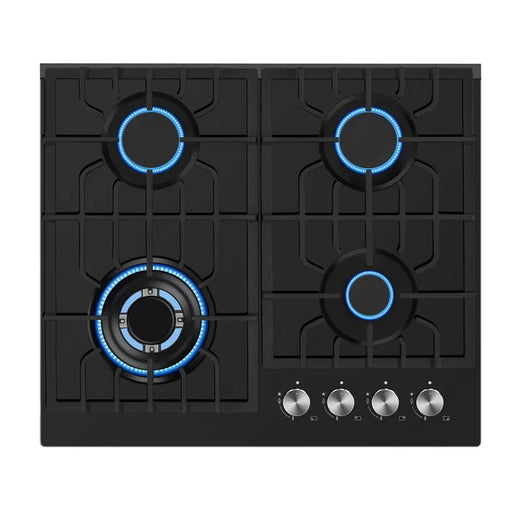 Empava 24" Built-In Cooktop with 4 Gas Burners in Black, EMPV-24GC28 Empava