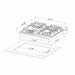 Empava 24" Built-In Cooktop with 4 Gas Burners in Black, EMPV-24GC28 Empava