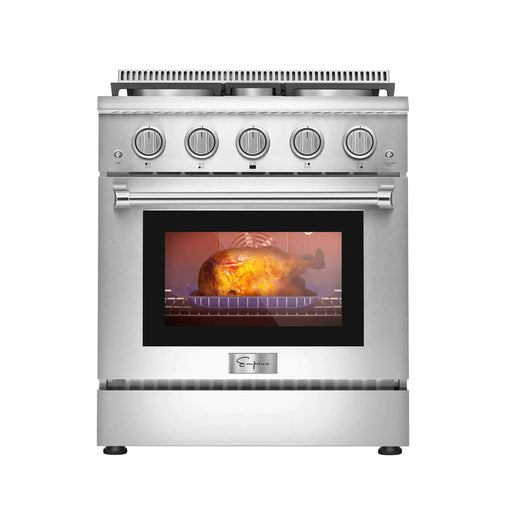 Empava 30" Slide-In Single Oven Natural Gas Range with 4 Burners - 4.2 cu. ft., EMPV-30GR03 Empava