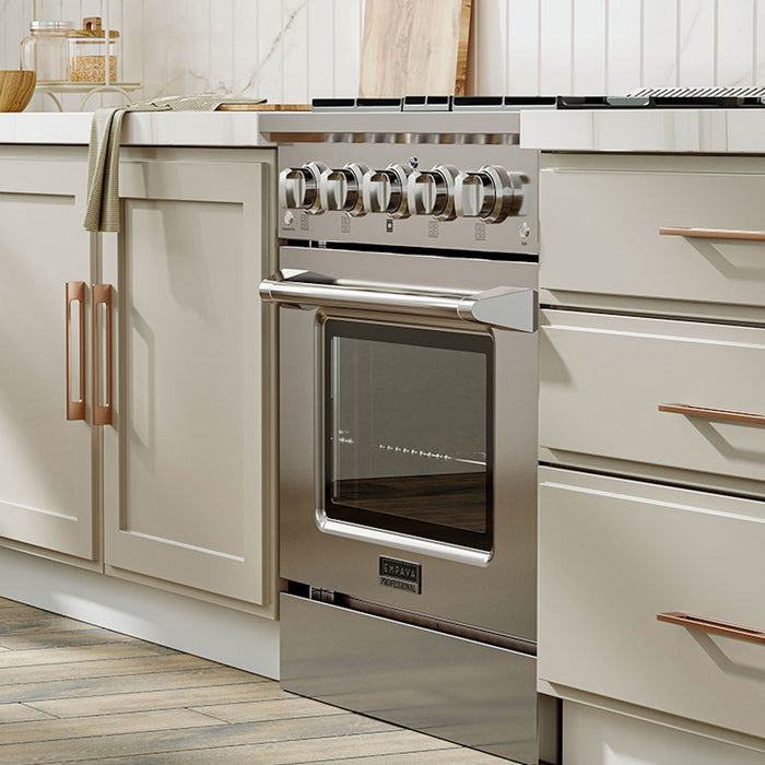 Empava 30" Slide-In Single Oven Natural Gas Range with 4 Burners - 4.2 cu. ft., EMPV-30GR03 Empava