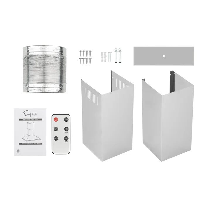 Empava 3-Appliance Package - Empava 24" Propane Gas Oven, Empava 30" Cooktop, Empava 30" Wall Mount Range Hood, AP-EMPV-24WO11L Empava