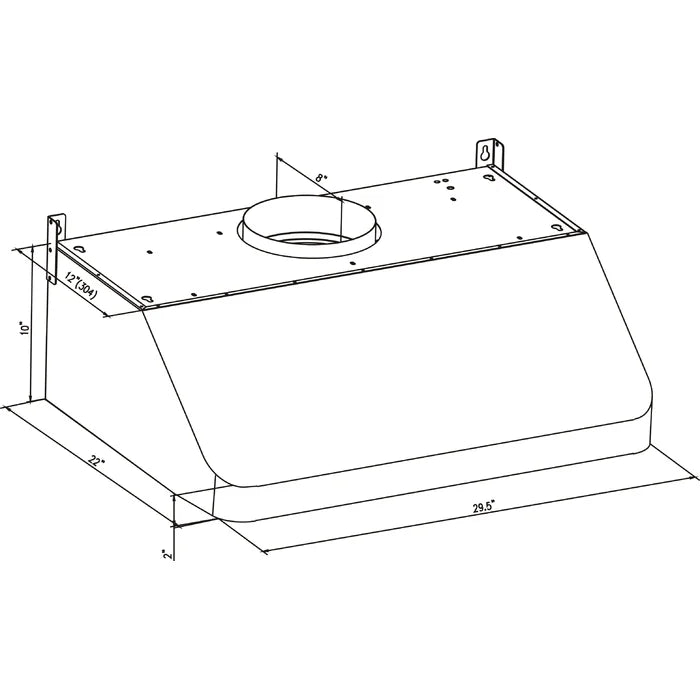 Empava 30" 500 CFM Ducted Under Cabinet Range Hood in Stainless Steel, EMPV-30RH01 Empava