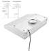 Empava 30" 500 CFM Ultra Slim Ducted Under Cabinet Range Hood, EMPV-30RH13 Empava