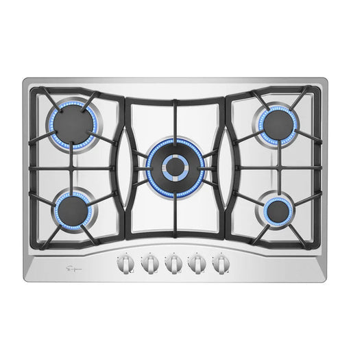 Empava 30" Stainless Steel Built-In Cooktop with 5 Gas Burners, EMPV-30GC21 Empava