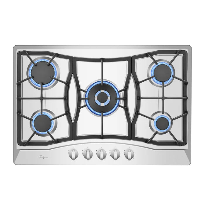 Empava 30" Stainless Steel Built-In Cooktop with 5 Gas Burners, EMPV-30GC21