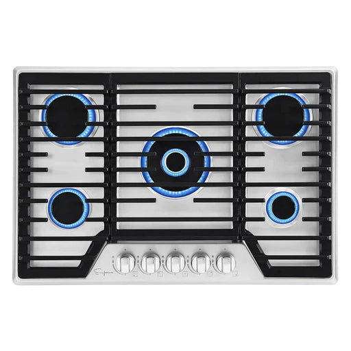 Empava 30" Stainless Steel Built-In Cooktop with 5 Gas Burners, EMPV-30GC37 Empava