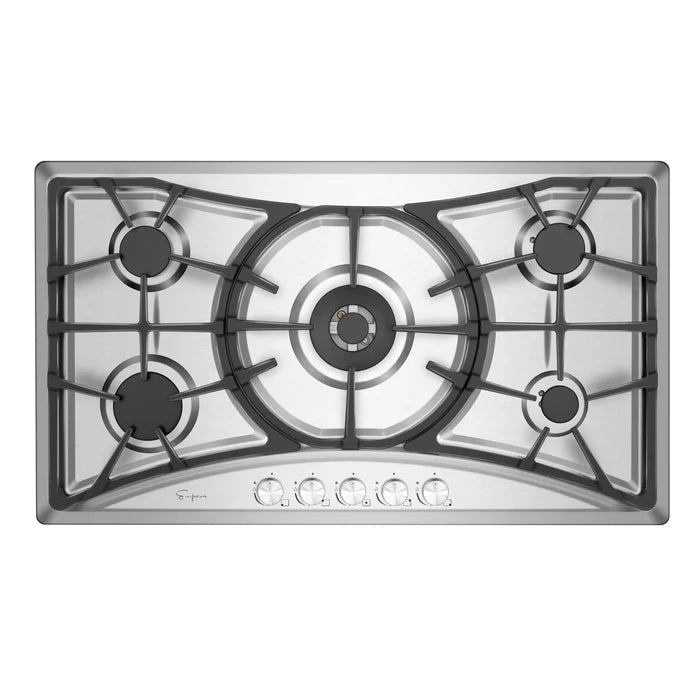 Empava 36" Stainless Steel Built-In Cooktop with 6 Gas Burners, EMPV-36GC22 Empava