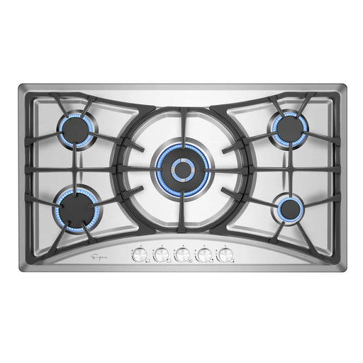 Empava 36" Stainless Steel Built-In Cooktop with 6 Gas Burners, EMPV-36GC22 Empava