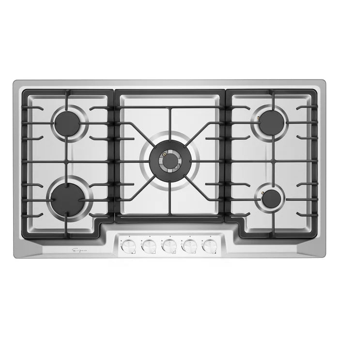 Empava 36" Stainless Steel Built-In Cooktop with 5 Gas Burners, EMPV-36GC23 Empava