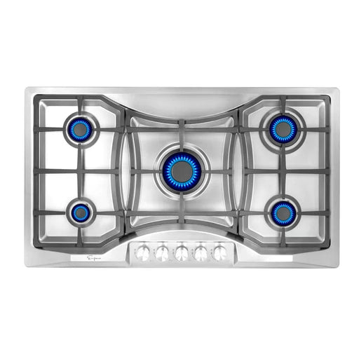 Empava 36" Stainless Steel Built-In Cooktop with 5 Gas Burners, EMPV-36GC24 Empava