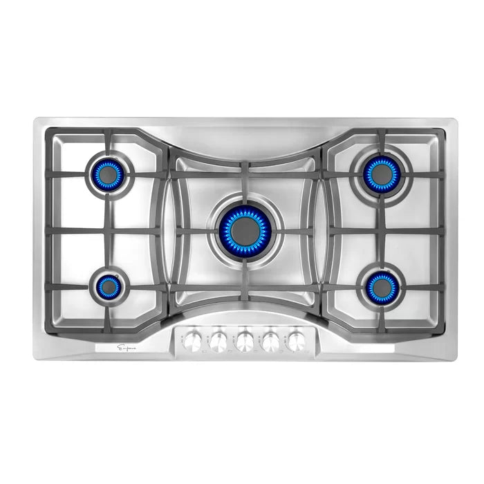 Empava 36" Stainless Steel Built-In Cooktop with 5 Gas Burners, EMPV-36GC24