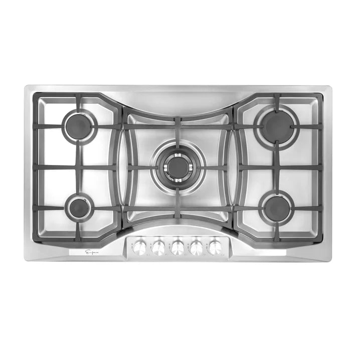 Empava 36" Stainless Steel Built-In Cooktop with 5 Gas Burners, EMPV-36GC24 Empava