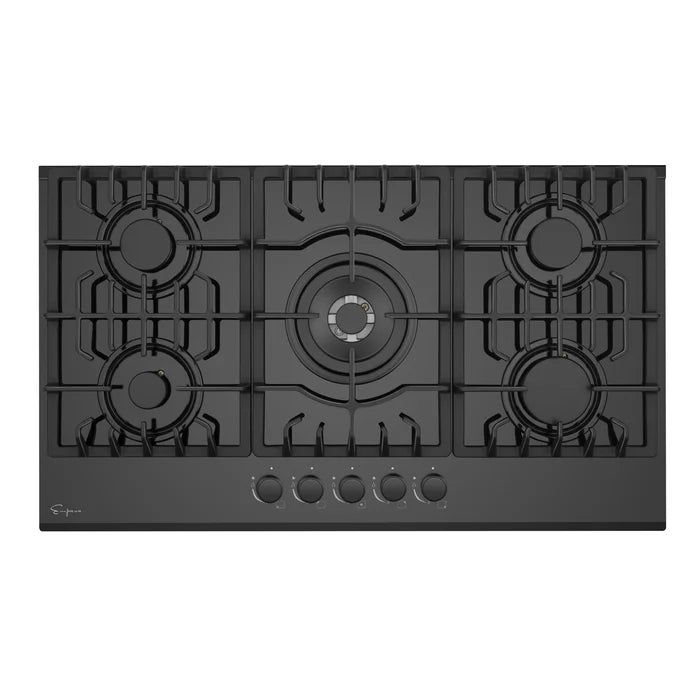 Empava 36" Built-In Cooktop with 5 Gas Burners in Black, EMPV-36GC27 Empava