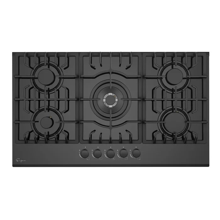 Empava 36" Built-In Cooktop with 5 Gas Burners in Black, EMPV-36GC27