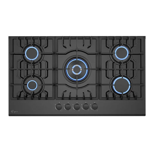 Empava 36" Built-In Cooktop with 5 Gas Burners in Black, EMPV-36GC27 Empava