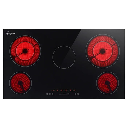 Empava 36" Electric Smooth Surface Radiant Cooktop with 5 Elements, EMPV-36REC14 Empava