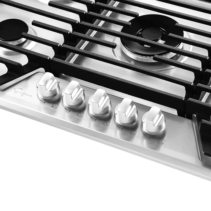 Empava 36" Stainless Steel Built-In Cooktop with 5 Gas Burners, EMPV-36GC36 Empava