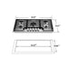 Empava 36" Stainless Steel Built-In Cooktop with 5 Gas Burners, EMPV-36GC36 Empava
