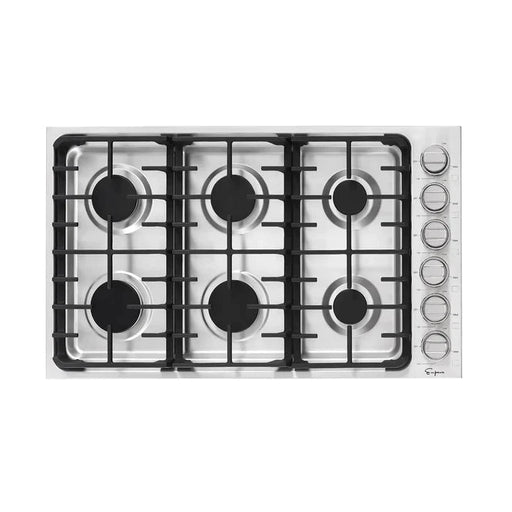 Empava 36" Stainless Steel Built-In Cooktop with 6 Gas Burners, EMPV-36GC34 Empava