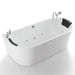 Empava 59" Whirlpool Hydromassage Alcove Bathtub with Faucet, EMPV-59AIS06 Empava