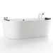Empava 59" Whirlpool Hydromassage Alcove Bathtub with Faucet, EMPV-59AIS06 Empava