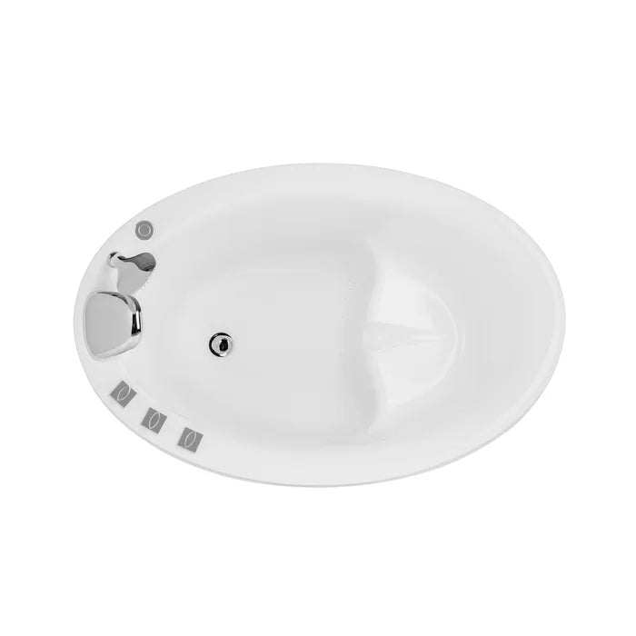 Empava 59" Freestanding Japanese Style Soaking Bathtub with Reversible Drain (EMPV-59JT011) Empava