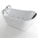 Empava 59" Freestanding Whirlpool Acrylic Bathtub with Faucet,  EMPV-59AIS04 Empava