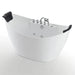 Empava 59" Freestanding Hourglass Whirlpool Bathtub with Faucet, EMPV-59AIS11 Empava
