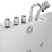 Empava 59" Freestanding Hourglass Whirlpool Bathtub with Faucet, EMPV-59AIS11 Empava